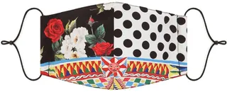 Patchwork Print Face Mask