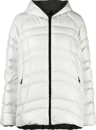 White Narlay Short Padded Jacket