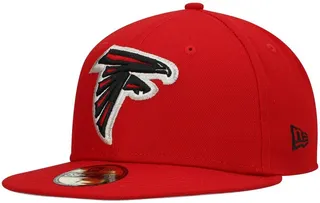 Men's New Era Red Atlanta Falcons Omaha 59Fifty Fitted Hat