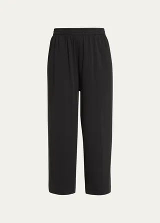 Flared Cropped Trousers