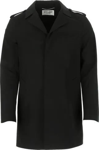 Saint Laurent Concealed Button Trench Coat