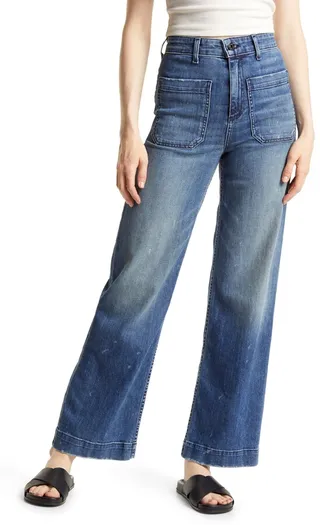 Sailor High Waist Wide Leg Jeans
