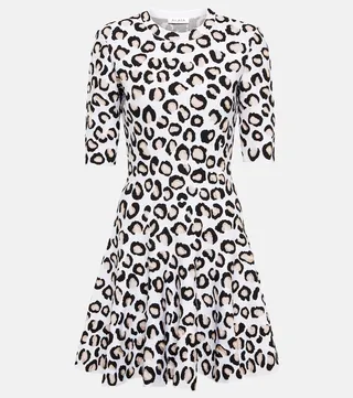 Leopard-print minidress