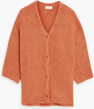 Mohair-blend cardigan