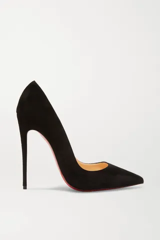 Christian Louboutin - So Kate 120 Suede Pumps - Black
