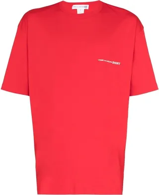 chest-logo cotton T-shirt