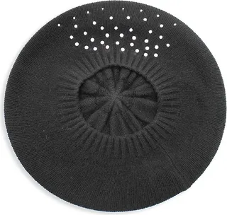 Embellished Cashmere Beret