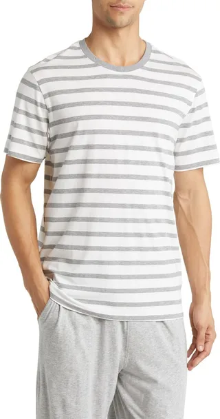 Heather Stripe Pajama T-Shirt