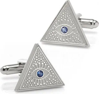 Ox & Bull Trading Co. Men's Evil Eye Amulet Cufflinks