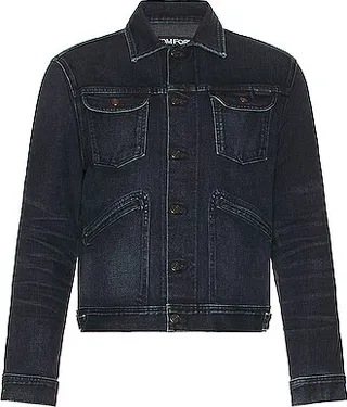TOM FORD Iconic Denim Comfort Jacket in Blue