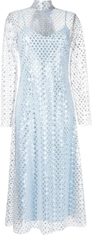 Perception sequin-embellished long dress