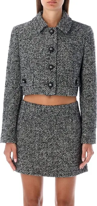 Dolce & Gabbana Tweed Cropped Jacket