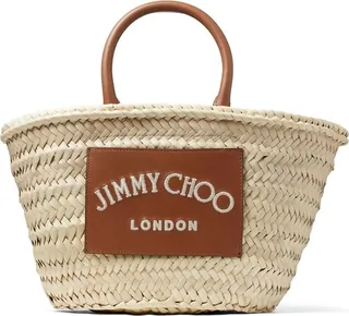 Logo-Patch Woven Tote