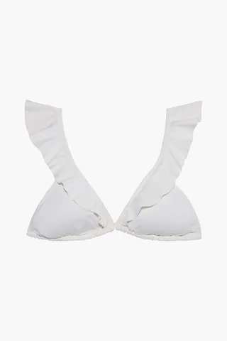 Grayson ruffled triangle bikini top