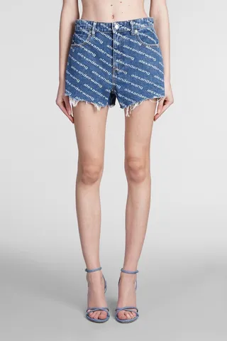 Shorts In Cyan Denim