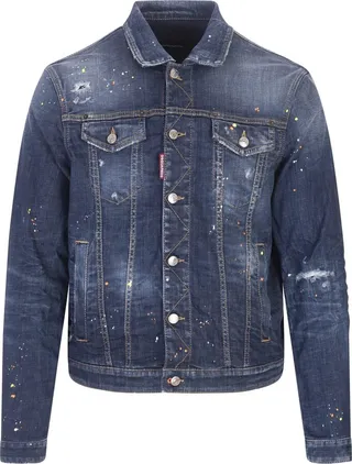 Dark Techno Surf Wash Dan Denim Jacket