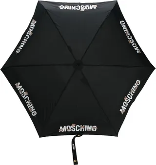 Logo-Print Compact Umbrella