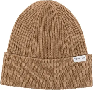 Logo-Tag Ribbed Beanie