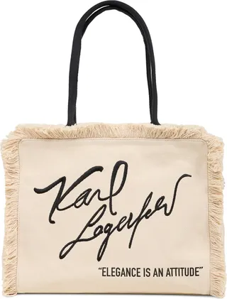 Karl Lagerfeld Paris Margot Market Medium Cotton Tote