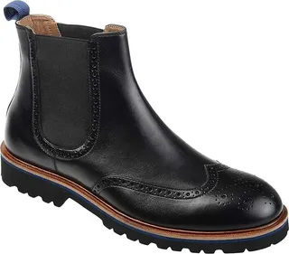 Thomas & Vine Nash Wing Tip Chelsea Boot (Black) Men's Shoes