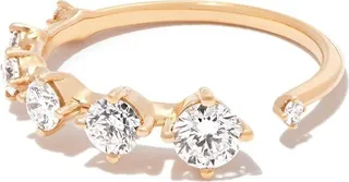 18kt yellow gold diamond Sequence band ring