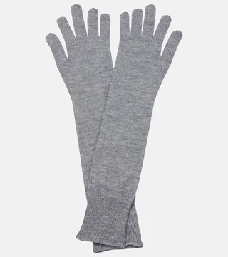 Cashmere and silk gloves