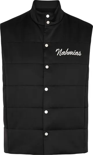 Nahmias Miracle Academy Quilted Silk-satin Gilet