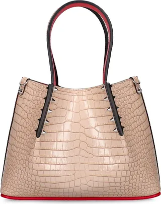 Cabarock mini croc embossed leather tote