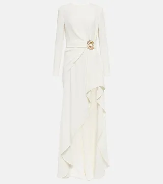 Draped gown