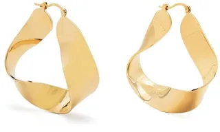 Folded Hoop Earrings