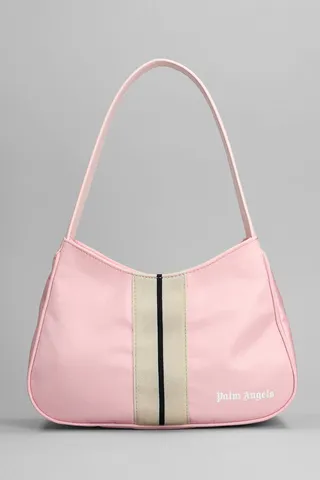 Shoulder Bag In Rose-pink Nylon