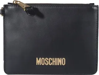 Moschino Logo Print Clutch