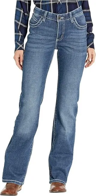 Wrangler Willow Mid-Rise Riding Bootcut Jeans (Davis) Women's Jeans