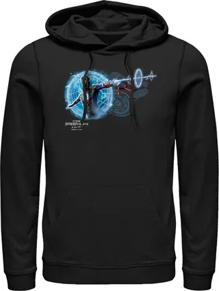 Men's Marvel Spider-Man: No Way Home Magic Web Pull Over Hoodie - Black - 2X Large