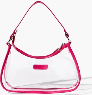 Transparent Baguette Shoulder Bag