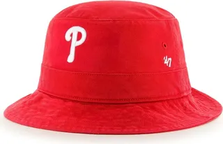 Men's '47 Brand Red Philadelphia Phillies Primary Bucket Hat