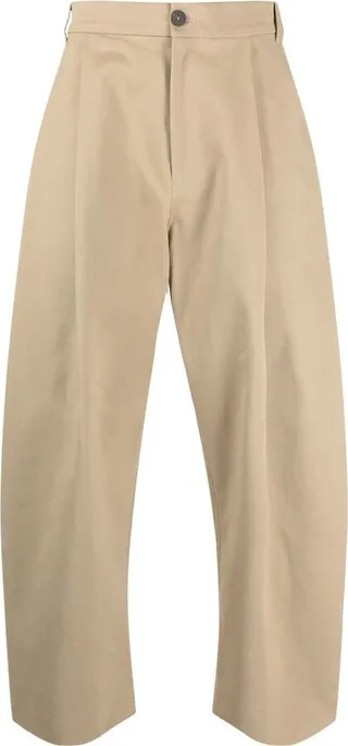 Pleated Wide-Leg Trousers