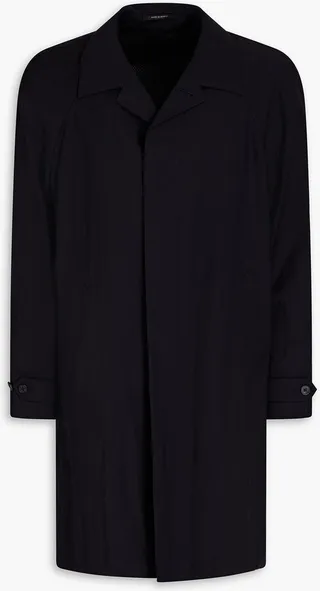 Merino wool raincoat