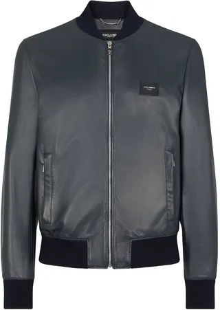 Lambskin Leather Bomber Jacket