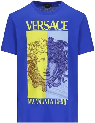 Versace Medusa Printed Crewneck T-Shirt