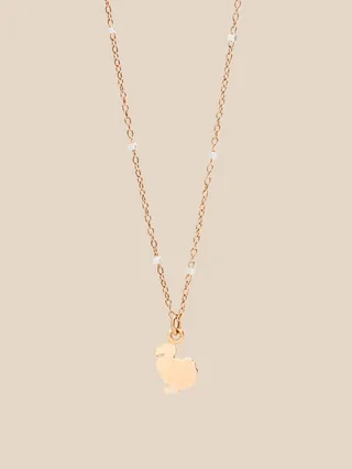 Mini Dodo necklace in rose gold