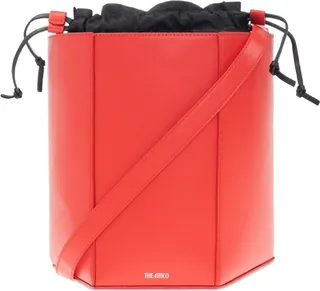 The Attico Logo Printed Geometric Shoulder Bag