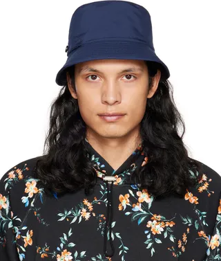 Brioni Navy Performa Bucket Hat