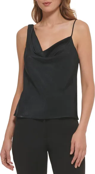 Asymmetric Cowl Neck Camisole