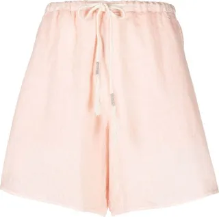 Drawstring Linen Shorts