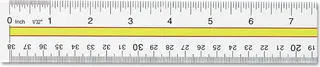 Westcott Acrylic Data Highlight Reading Ruler With Tinted Guide 15" Clear 10580
