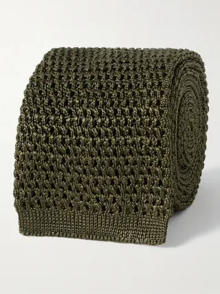 7.5cm Knitted Silk Tie