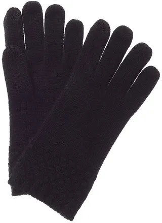 Phenix Honeycomb Detail Cashmere Gloves