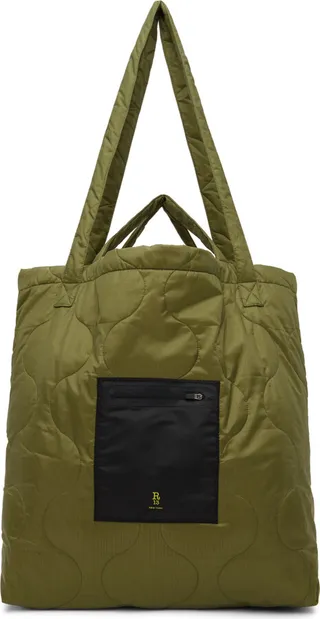 R13 Khaki Oversized Tote