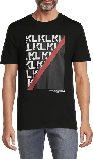 Split Block Logo Graphic Tee